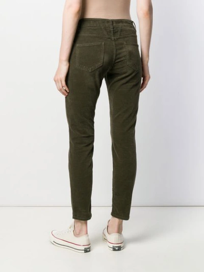 Shop Closed Cropped Skinny Jeans In Green
