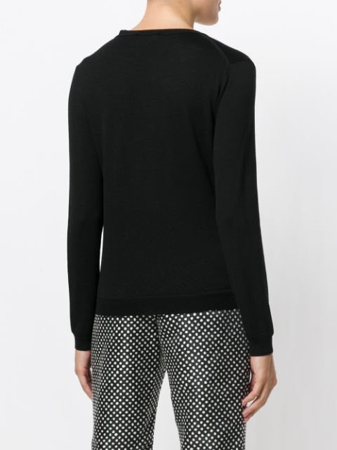 Altuzarra Minamoto Button-embellished Merino Wool Sweater In Black ...