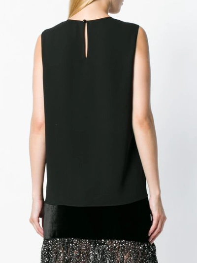 Shop Miu Miu Embellished Smock Dress In Black