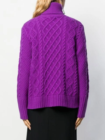 Shop Chinti & Parker Novelty Knit Jumper In Purple