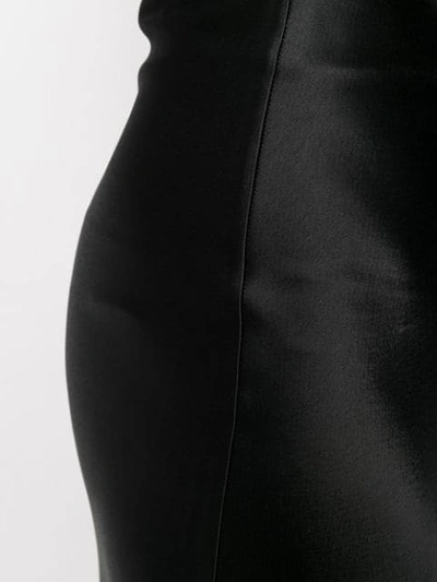 Galvan Satin Evening Skirt In Black