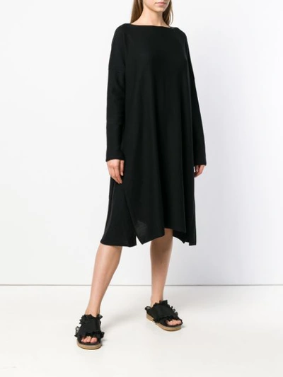 Shop Daniela Gregis Oversized Sweater Dress - Black