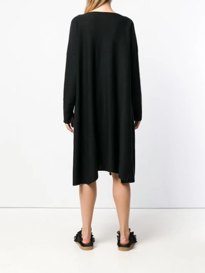 Shop Daniela Gregis Oversized Sweater Dress - Black