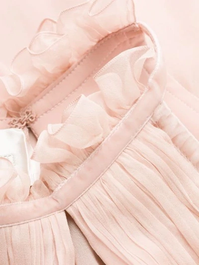 Shop Alberta Ferretti Sleeveless Maxi Dress In 0168 Pink