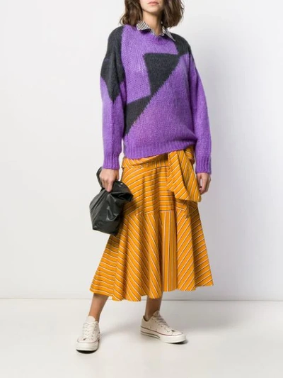 Shop Tela Oversized-pullover In Colour-block-optik In Purple