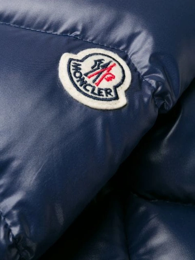 Shop Moncler Fulmarus Quilted Zip-up Coat In Blue