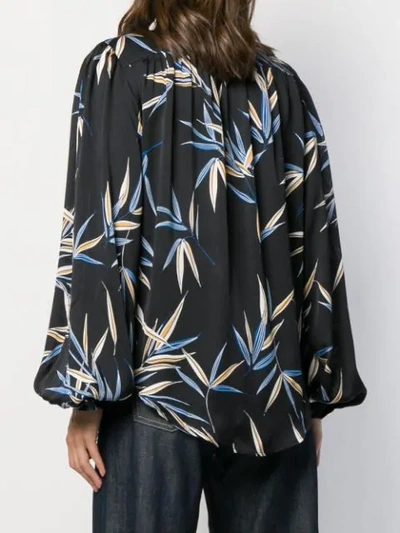 Shop Equipment Cleone Balloon-sleeve Blouse In Black