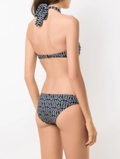 Shop Adriana Degreas Printed Bikini Set In Black