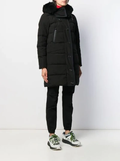 Shop Peuterey Guardian Hooded Down Coat In Black