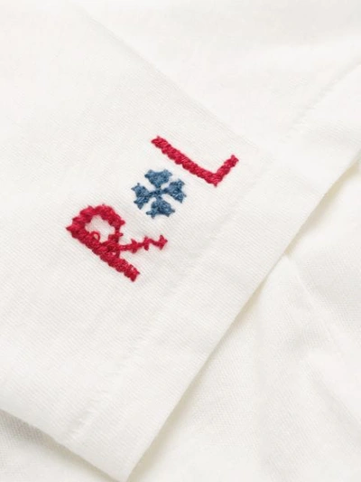 Shop Polo Ralph Lauren Logo T-shirt In White