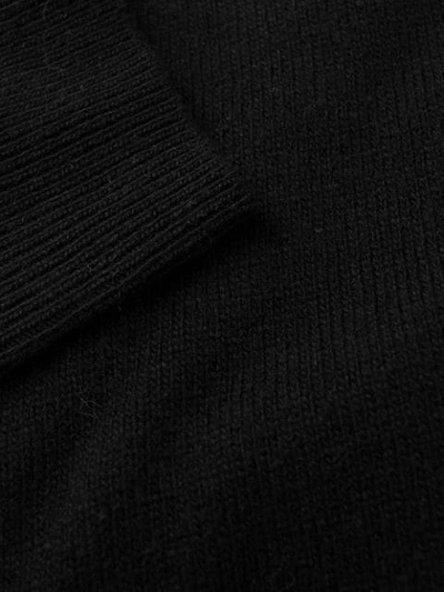 Shop Liu •jo Rhinestone-embellished Jumper In Black