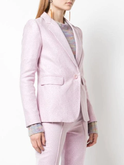 Shop Sies Marjan Mason Stretch Lurex Blazer In Pink