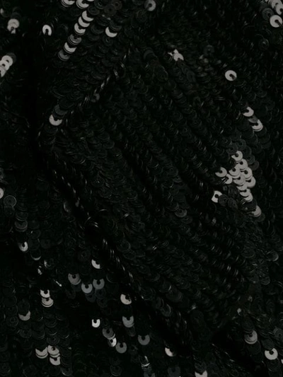 Shop P.a.r.o.s.h Sequin Midi Dress In Black