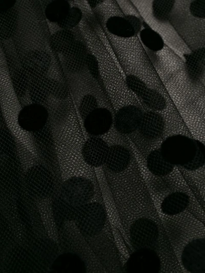 Shop N°21 Polka Dot Print Sheer Top In Black
