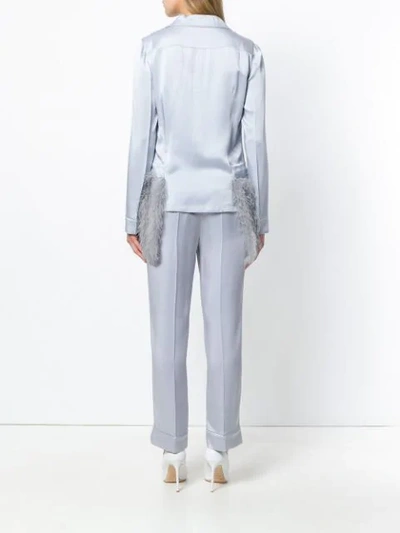 Shop Prada Tailored Metallic Evening Suit