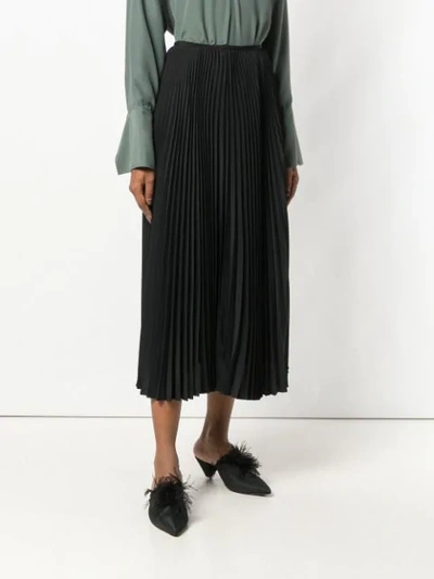 Shop Joseph Pleated Skirt - Black