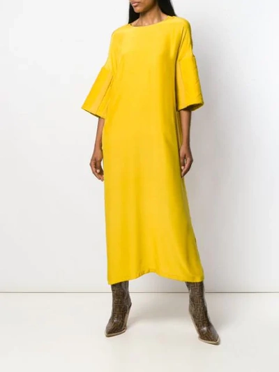 Shop A.f.vandevorst Long Day Dress In Yellow