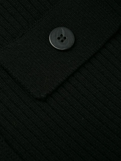 Shop Pinko Rib Knit Sweater Dress In Black