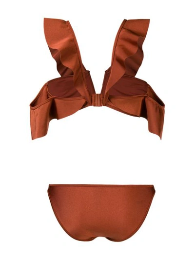 Shop Zimmermann Tali Flutter Bikini Set - Brown
