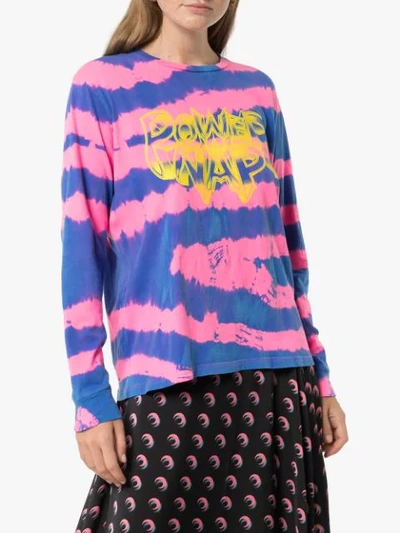 Shop Ashley Williams Power Nap Print Tie-dye T-shirt In Pink