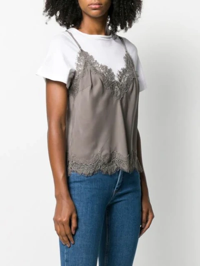 Shop Gold Hawk Loose-fit Cropped Camisole In C22 Stone Grey/stone Grey