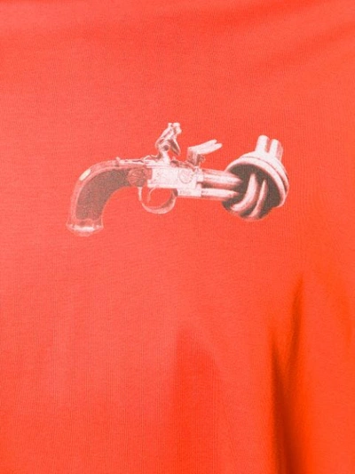 Shop Kirin Gun Print T-shirt In Orange