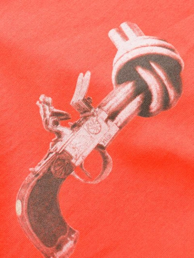 Shop Kirin Gun Print T-shirt In Orange