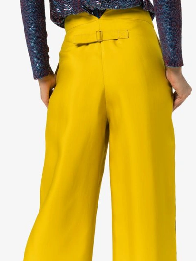 ROKSANDA 隐藏式开合长裤 - 黄色