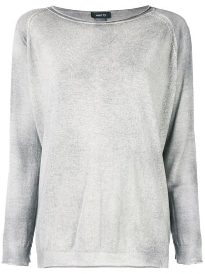 Shop Avant Toi Knit Sweater - Grey
