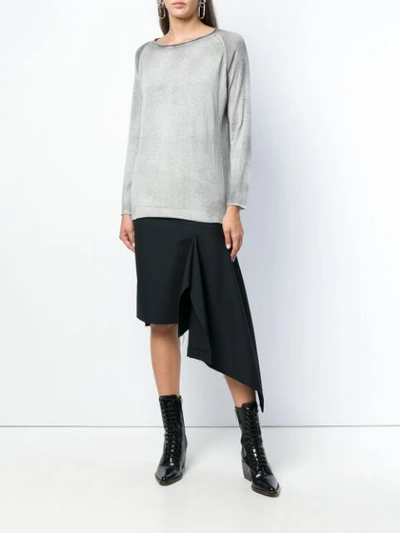 Shop Avant Toi Knit Sweater - Grey