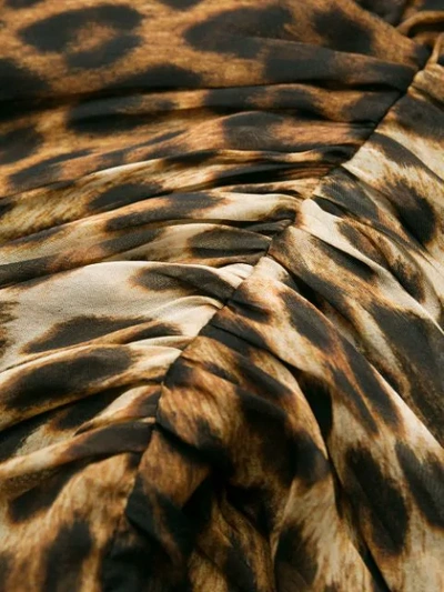 Shop N°21 Leopard Print Silk Dress In Brown