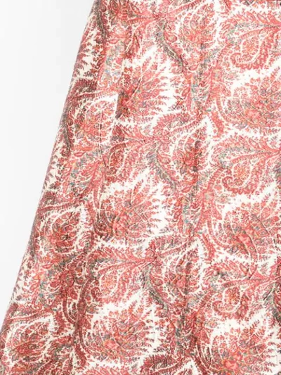 Shop Adam Lippes Paisley Print Dress In Red