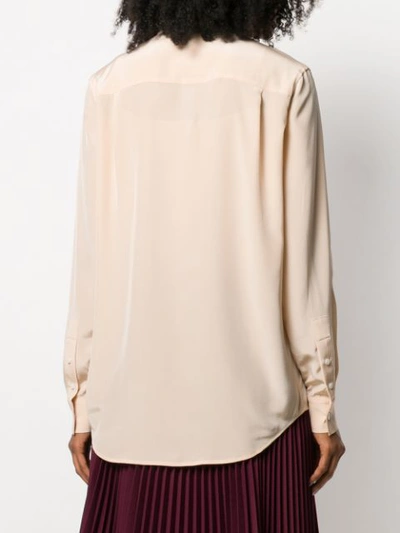 Shop Calvin Klein Long Sleeved Shirt In Neutrals