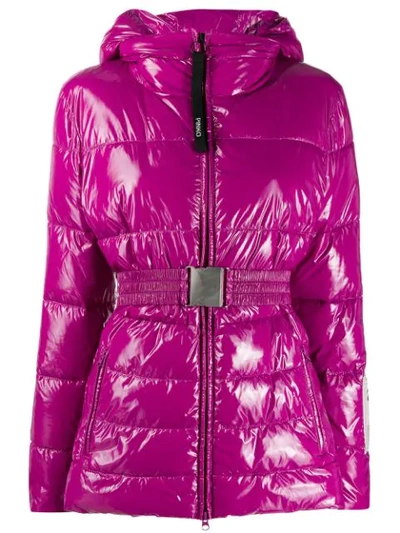 Shop Pinko Padded Jacket In Purple