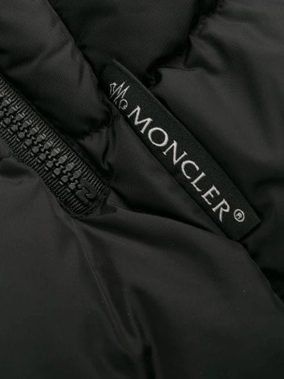 Shop Moncler Don Belted Short Jacket In Black