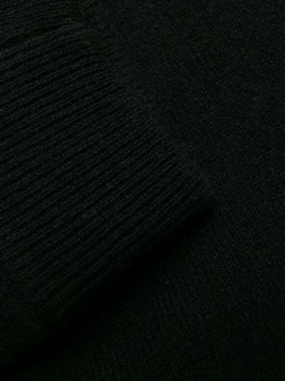 Shop Vince Hooded Cashmere Jumper In Black