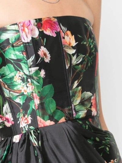 Shop Alex Perry Floral Alex Gown In Black