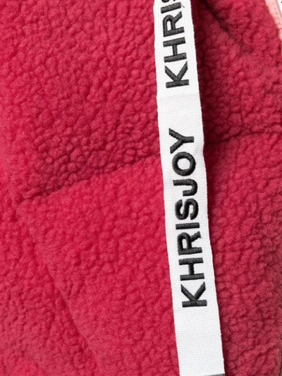 Shop Khrisjoy Shearling Padded Jacket In Pink