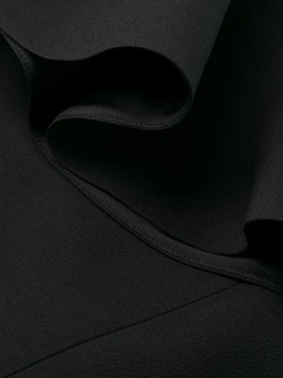 Shop Valentino Bell Sleeve Dress In Black