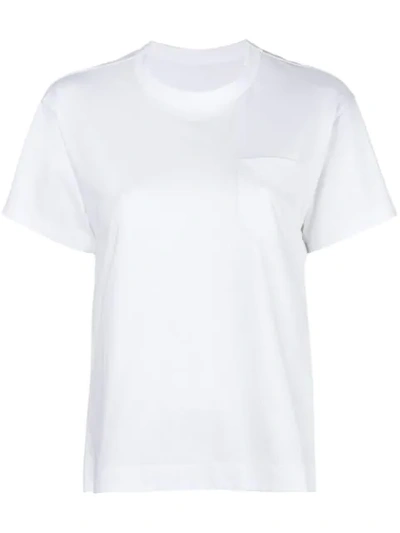 Shop Sacai Flared T-shirt In White