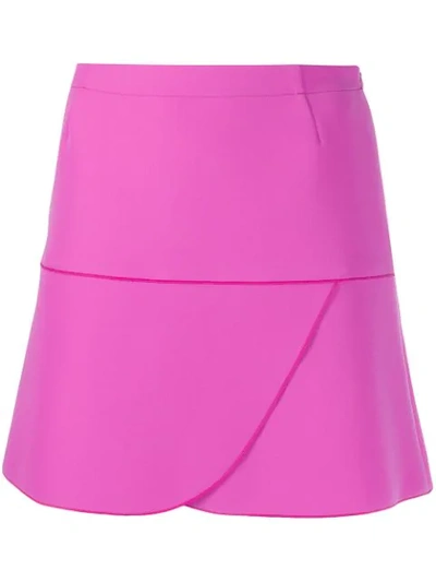 Shop Gianluca Capannolo Draped Mini Skirt In Pink