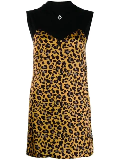 Shop Marcelo Burlon County Of Milan Cross County Leopard Dress In Black