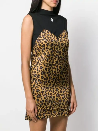Marcelo Burlon County Of Milan Cross County Leopard Dress In Black