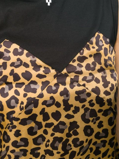 Marcelo Burlon County Of Milan Cross County Leopard Dress In Black