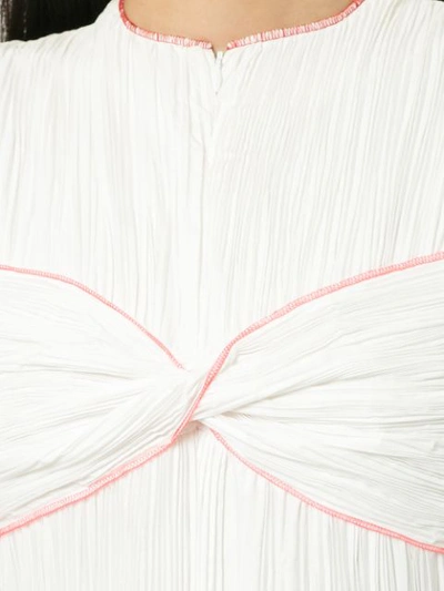 Shop Rosie Assoulin Ruffled Shortsleeved Dress - White