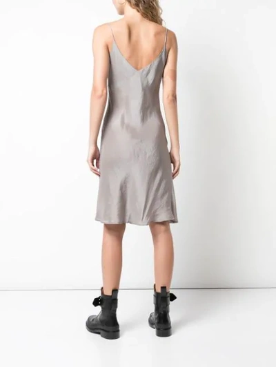Shop Marc Le Bihan U-neck Shift Dress In Grey