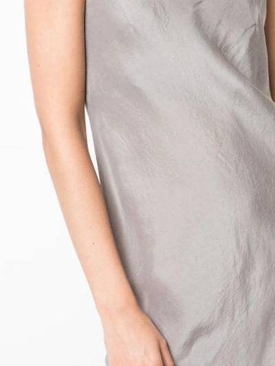 Shop Marc Le Bihan U-neck Shift Dress In Grey