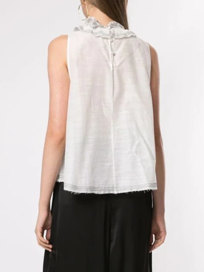 Shop Aje Besticktes Top In White