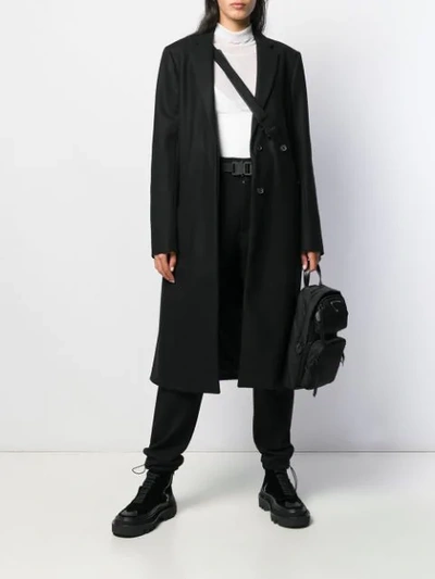 Shop Alyx Double-breasted Coat In Black