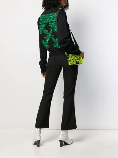 Shop Off-white Off Embroidered Sweatshirt In Black